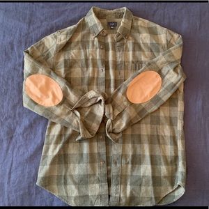 J. Crew flannel with elbow patches
